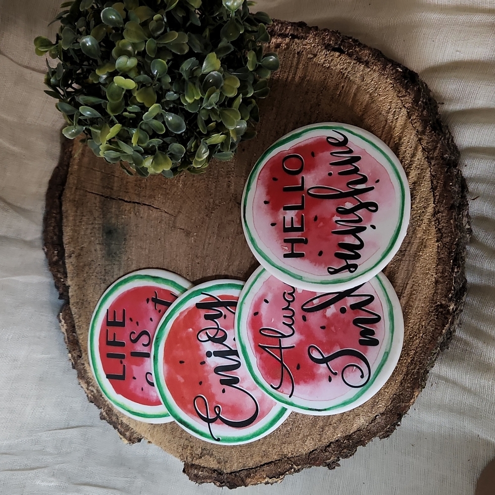 Watermelon Coasters